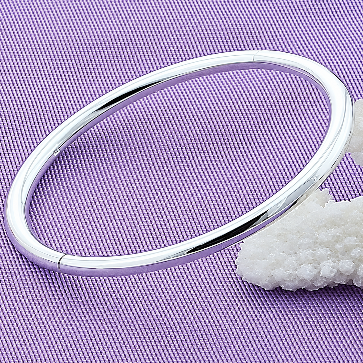 The Talo Open Cuff Bangle — Three-quarter exterior product view; AI-enhanced supplier view