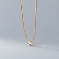 The Elora CZ Pendant — front studio hanging pendant; AI-enhanced supplier view