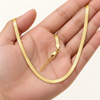 The Nova Herringbone Chain — On-hand detail; reference-based AI visualization