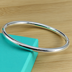 The Talo Open Cuff Bangle — Low side product view; AI-enhanced supplier view