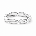The Veda CZ Twisted Band — reverse interior white-studio view with soft shadow; studio-white edit and AI enhancement of the inherited reference-based AI visualization, not independently photographed jewelry.