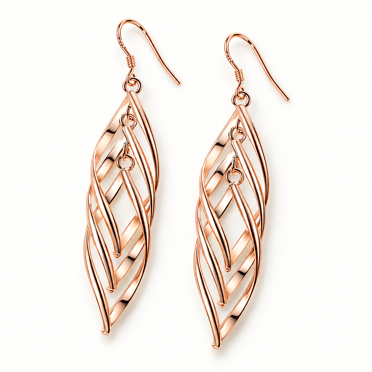 The Sova Drop Earrings — Clean close supplier-derived pair; reference-based AI visualization