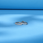The Aria CZ Hoops — Low tabletop paired rotation-video view at 00:01; AI-enhanced supplier view