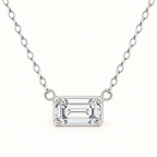 The Mara Geometric CZ Pendant — Straight-on pendant detail; reference-based AI visualization