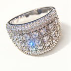 The Solis Dome Ring — upper side and interior view; AI-enhanced supplier view