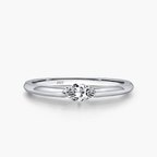 The Aure Marquise-Cut CZ Ring in silver, interior band detail on a white studio background.