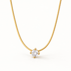 The Elora CZ Pendant — near-front pendant detail; reference-based AI visualization