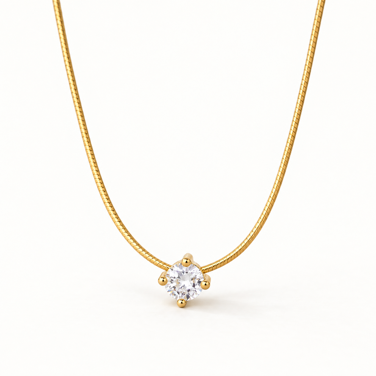 The Elora CZ Pendant — near-front pendant detail; reference-based AI visualization