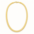 The Nova Herringbone Chain — Clean full-necklace front overview; reference-based AI visualization