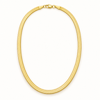 The Nova Herringbone Chain — Clean full-necklace front overview; reference-based AI visualization