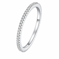 The Vale Eternity Band — white-studio front three-quarter; AI-enhanced supplier view
