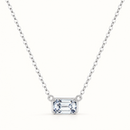 The Mara Geometric CZ Pendant — Front studio full necklace; reference-based AI visualization