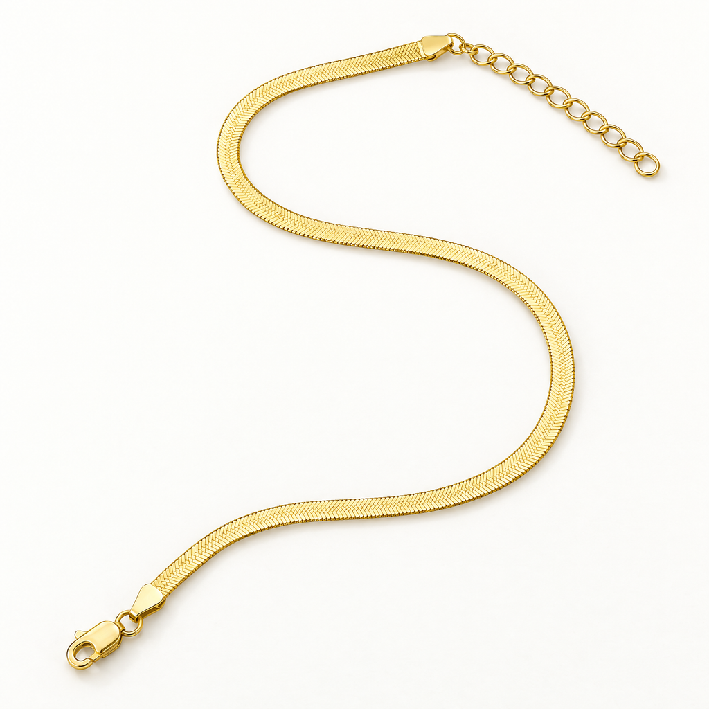 The Nova Herringbone Chain — Closure and extender S-curve studio lay; reference-based AI visualization